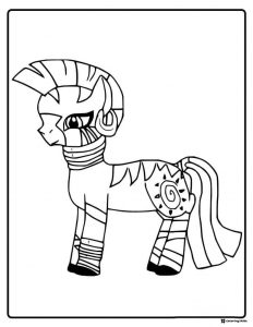 Zecora walking My Little Pony coloring page