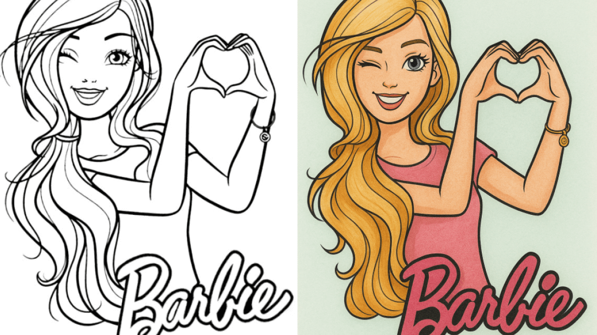 barbie coloring pages