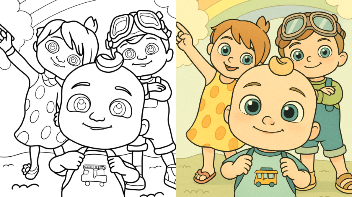 cocomelon coloring pages