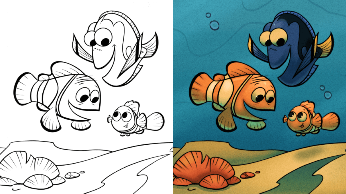 finding nemo coloring page
