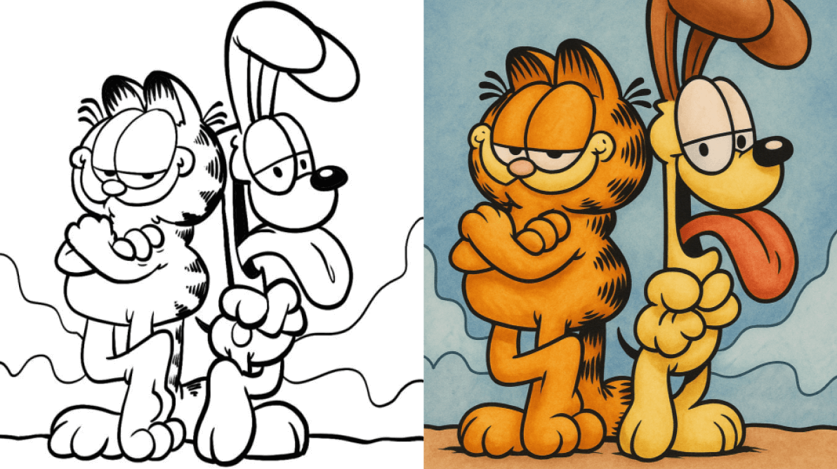 garfield coloring pages