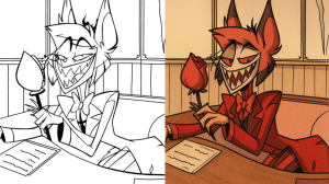 hazbin hotel coloring pages