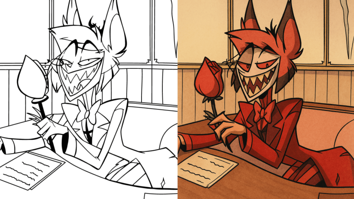 hazbin hotel coloring pages