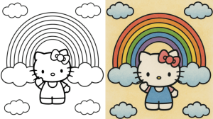 hello kitty coloring pages
