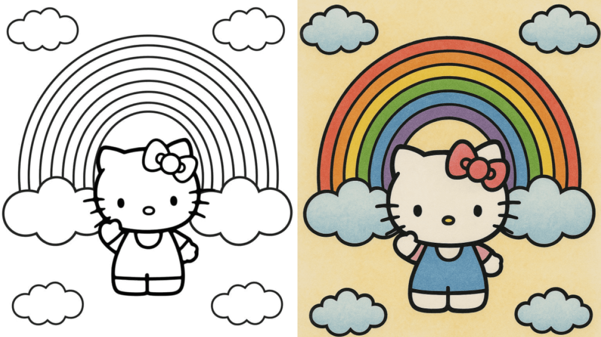 hello kitty coloring pages