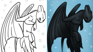 how to train your dragon coloring page