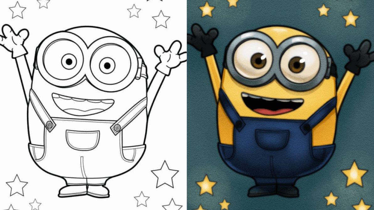 minion coloring page
