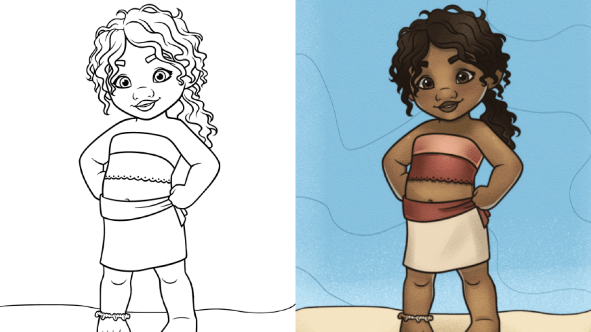 moana 2 coloring page