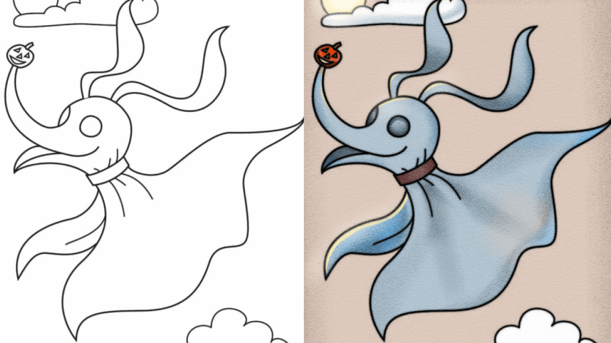 nightmare before christmas coloring pages