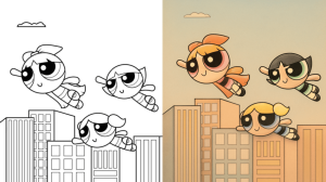 powerpuff girls coloring pages