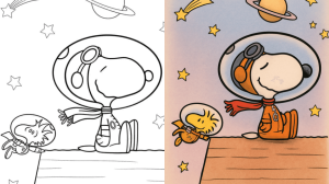 snoopy coloring pages