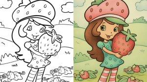strawberry shortcake coloring pages