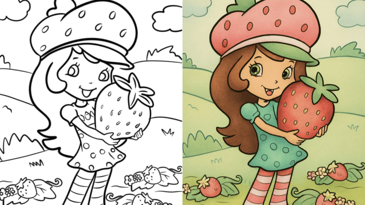 strawberry shortcake coloring pages