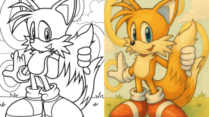 tails coloring pages