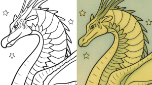 wings of fire coloring pages